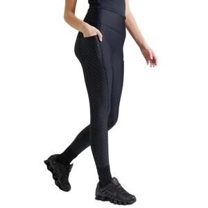 Women's Under Armour Emboss Black Leggings - Size XS - New